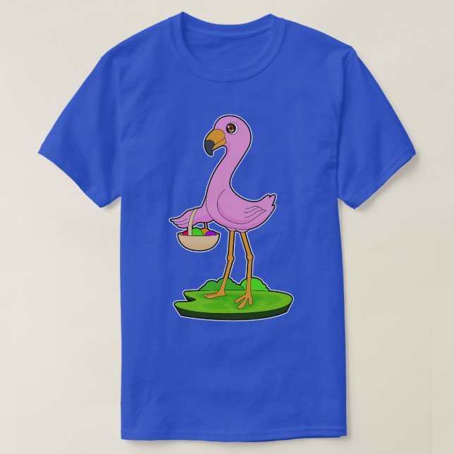 Flamingo Fruit Basket T-Shirt (Design Front)