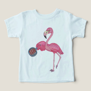 FLAMINGO FRYING SAUSAGES