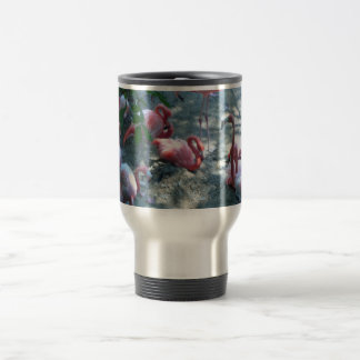 flamingo fun travel mug