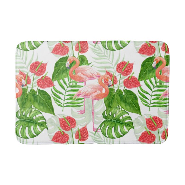 Flamingo garden bath mat (Front)