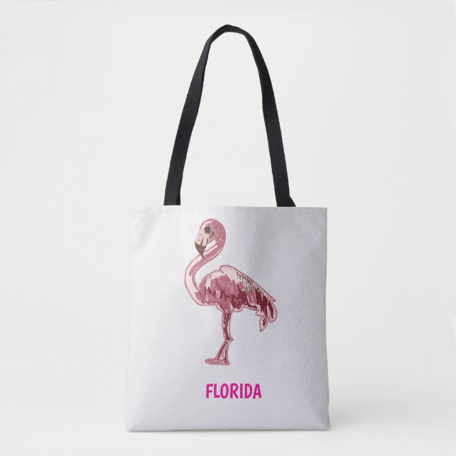 Flamingo gemalter pinker Flamingo  Tote Bag (Front)