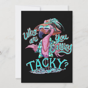 Flamingo Gift Who Are You Calling Flamingo Holiday Card
