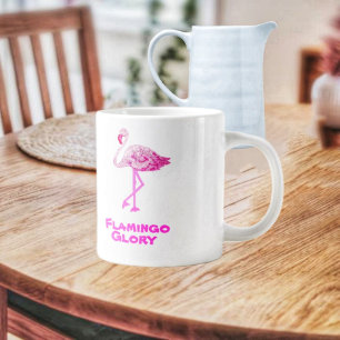 Flamingo Glory  Large Coffee Mug