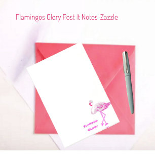 Flamingo Glory Post-It Notes