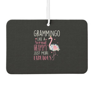 Flamingo Grammingo Like A Normal Grammy Gift Funny Car Air Freshener