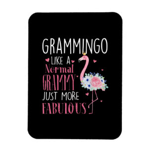 Flamingo Grammingo Like A Normal Grammy Gift Funny Magnet