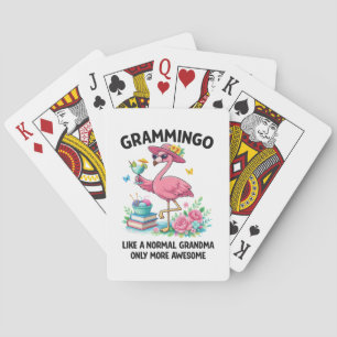 Flamingo Grammingo Like a Normal Grandma Only More Playing Cards