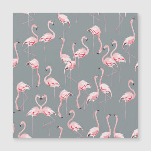 Flamingo Grey: Vintage Seamless Pattern.