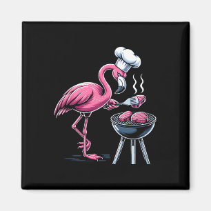 Flamingo Grilling Grill Rbecue Bbq For Men Women 1 Magnet