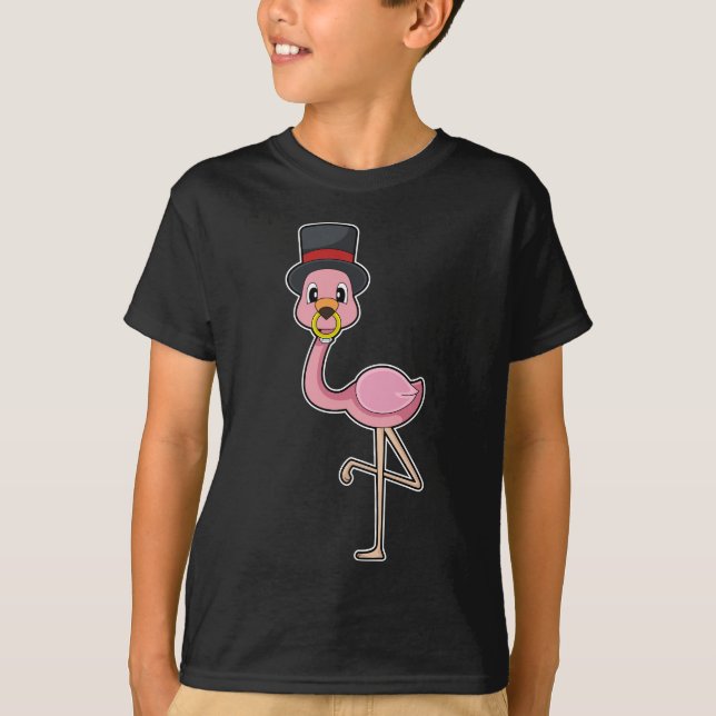 Flamingo Groom Wedding ring Wedding T-Shirt (Front)