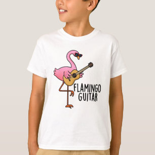 Flamingo Guitar Funny Music Pun  T-Shirt