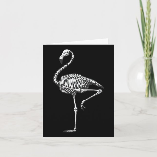 Flamingo Halloween  Card (Front)