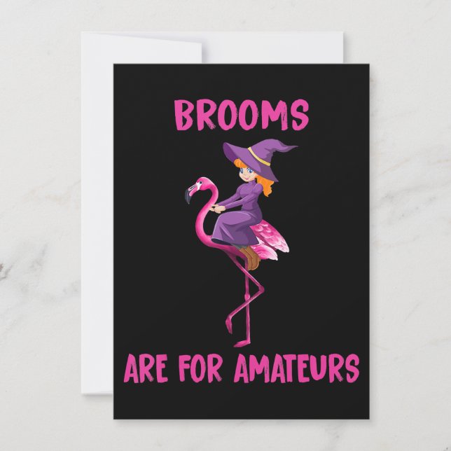 Flamingo | Halloween costume Flamingoween Invitation (Front)