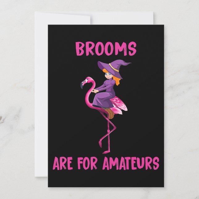 Flamingo | Halloween costume Flamingoween Invitation (Front)