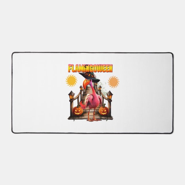 Flamingo Halloween Desk Mat (Front)