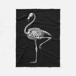 Flamingo Halloween Fleece Blanket
