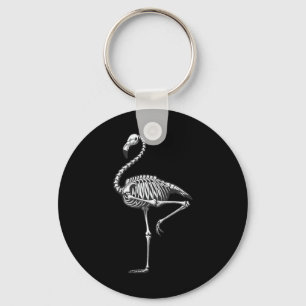 Flamingo Halloween  Key Ring
