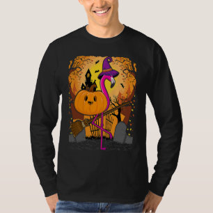 Flamingo Halloween Pumpkin Flamingo Halloween T-Shirt