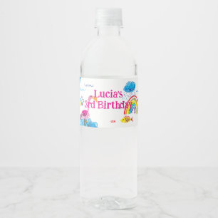 Flamingo Hand Drawn Water Labels