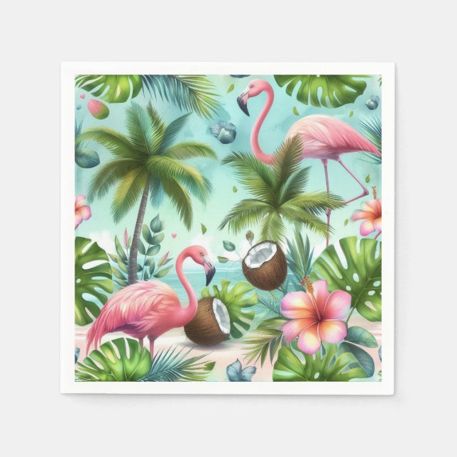 Flamingo Haven Napkin (Front)