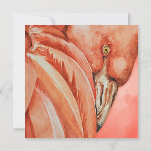 Flamingo  holiday card (Front)