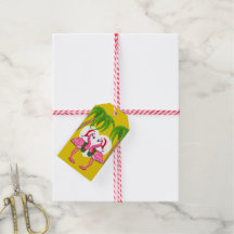 Flamingo Holiday Tag - See Back