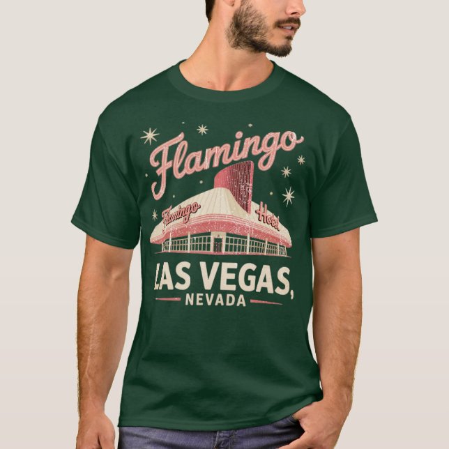Flamingo Hotel Retro Vintage Las Vegas T-Shirt (Front)