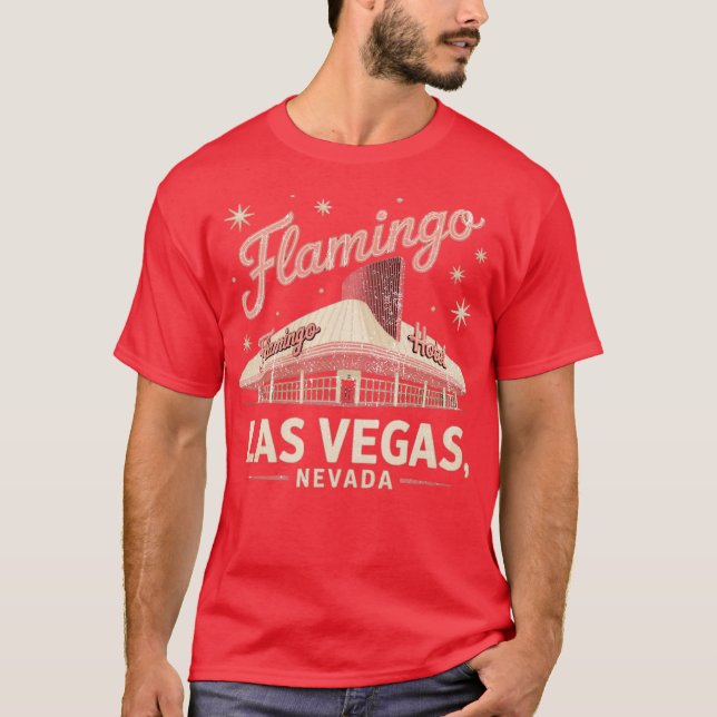 Flamingo Hotel Retro Vintage Las Vegas T-Shirt (Front)