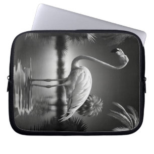 Flamingo in a Pool Laptop Sleeve
