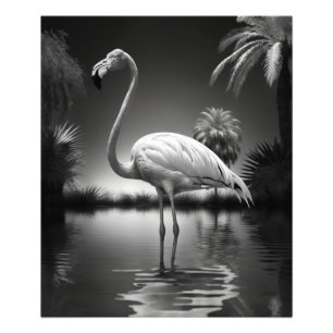 Flamingo in a Pool Photo Print