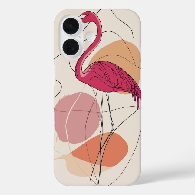 Flamingo in Bloom Case-Mate iPhone Case (Back)