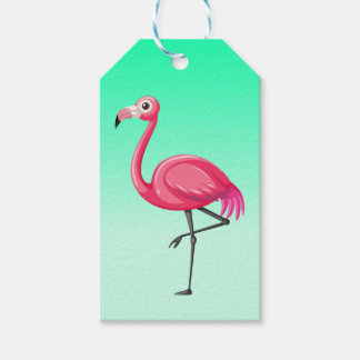 Flamingo in Cartoon Style-23654 Gift Tags