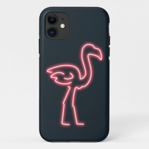 Flamingo in Neon Pink Case-Mate iPhone Case