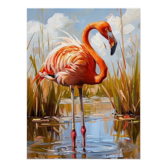 Flamingo in the Wild Poster (Front)