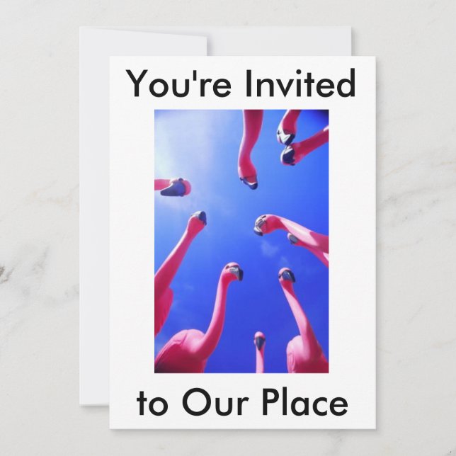 Flamingo Invitation (Front)