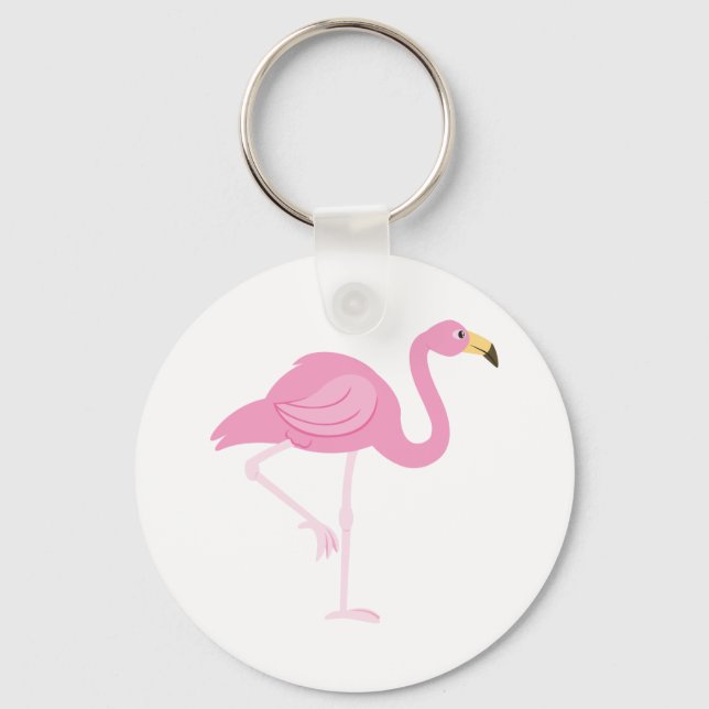 Flamingo Key Ring (Front)