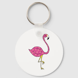 flamingo key ring