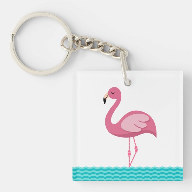 Flamingo Keychain (Front)