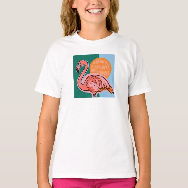 Flamingo Kids T-Shirt (Front)