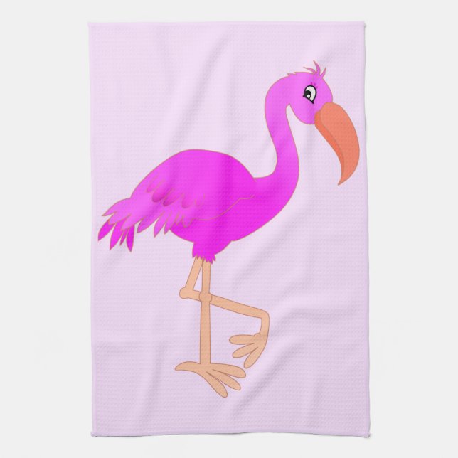 Flamingo Kitchen Towel (Vertical)