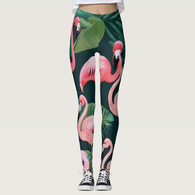 flamingo leggy leggings (Front)
