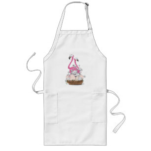 Flamingo Long Apron