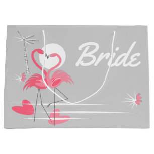 Flamingo Love Bride gift bag large