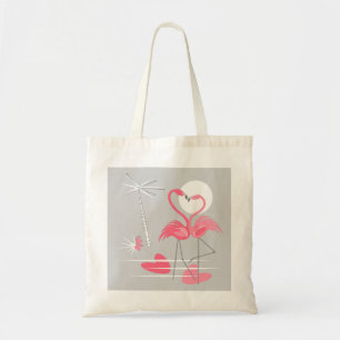 Flamingo Love budget tote