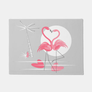 Flamingo Love doormat