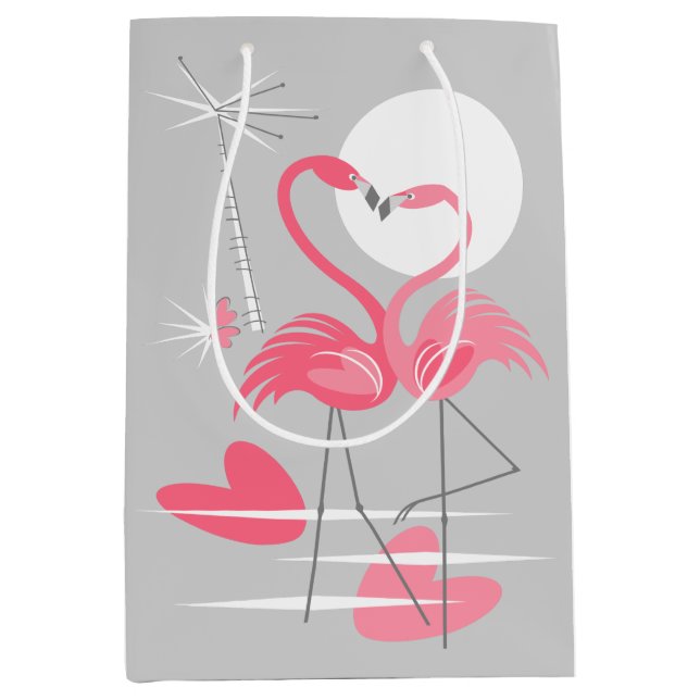 Flamingo Love gift bag medium (Front)
