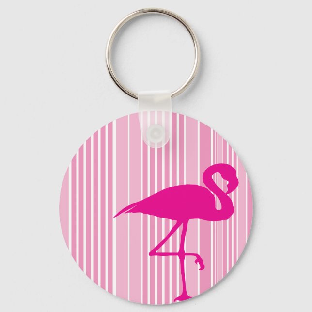 Flamingo Love Key Ring (Front)
