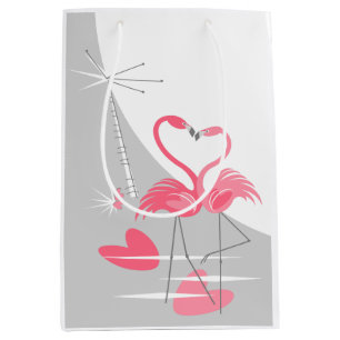 Flamingo Love Large Moon medium Gift Bag