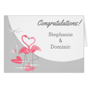 Flamingo Love Moon Congratulations Names Text