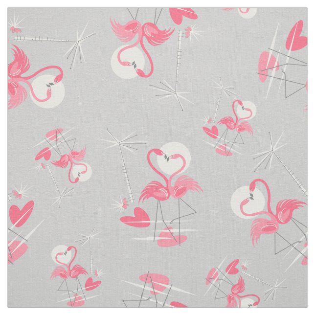Flamingo Love Multi fabric small (Swatch)
